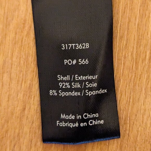 Elizabeth & James - Grey Silk Long Sleeve Blouse - Picture 5 of 7